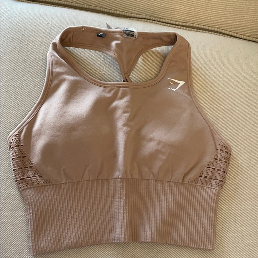 Gymshark powder pink sports bra